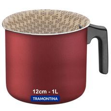 LEITEIRA TRAMONTINA FERVEDOR CANECAO CANECO ALUMINIO TEFLON