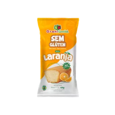 Minibolo de Laranja Sem Glúten, Sem Leite, Sem Lactose, Sem açúcar  Unidade - Grani Amici 40g
