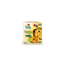 Panettone de Frutas, Sem Glúten, Sem Leite - Grani Amici 300g