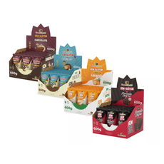 Combo 4 Displays Minibolos Variados Sem Glúten e Sem Lactose e Menos Açúcar 600g Cada