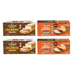 Combo 4 unds. Bolos Variados Sem Glúten, Sem Leite, Sem Lactose - Grani Amici