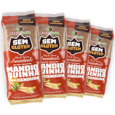 Combo 4 unds. Pães Mandioquinha com Cenoura Sem Glúten, Sem Leite, Sem Lactose - Grani Amici