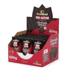 Minibolo Floresta Negra Baixo em Açúcar, Sem Glúten, Sem Lactose, Sem Leite Display 15 un. 600g - Box Personalizável