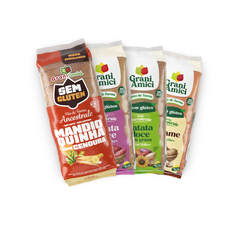 Combo 4 unds. Pães Variados Sem Glúten, Sem Leite, Sem Lactose - Grani Amici