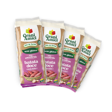 Combo 4 unds. Pães Batata Doce Sem Glúten, Sem Leite, Sem Lactose - Grani Amici