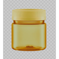 POTE DE PLASTICO 150ML AMARELO PASTEL BANDEIRANTE