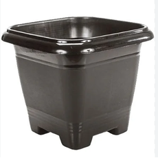 VASO QUADRADO PRETO 9 50L ERCAPLAST