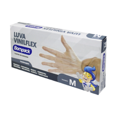 LUVA VINILFLEX BOMPACK S AMIDO C 100 M