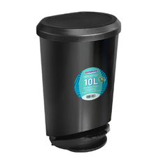 LIXEIRA COM PEDAL 10L PRETA ARQPLAST