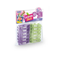 PRENDEDOR DE ROUPA LIG BRIN PRENDE FACIL C 12 SORTIDO