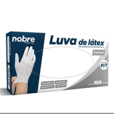 LUVA DE LATEX COM PO C 100 TAM P