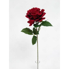 H8 ROSA AVELUDADA X1 50CM VERMELHA