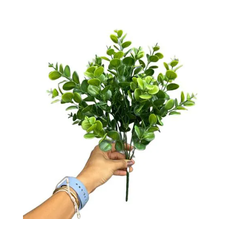H8 BUQUE PLASTICO DE EUCALIPTO X5 38CM
