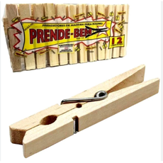 PRENDEDOR DE MADEIRA GIGANTE C 12 PRENDE