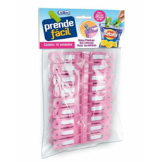 PRENDEDOR DE ROUPA LIG BRIN PRENDE FACIL C 18 SORTIDO