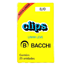 CLIPS PARA PAPEL 8 0 C 25 BACCHI