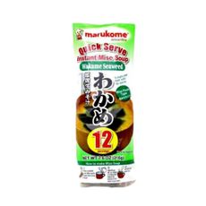 MISSOSHIRU INSTANTANEO COM ALGA MARINHA WAKAME 216G (12 SACHES X 18G) - MARUKOME