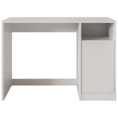 Escrivaninha com Armário 90x40cm - Linha Beta (Branco - Madeiro)