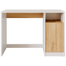 Escrivaninha com Armário 90x40cm - Linha Beta (Branco - Branco)