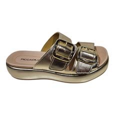 Tamanco Piccadilly Flatform Ouro - 459002-17