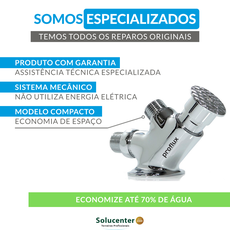 Acionador de Pedal Mecânico Acionamento Botão Inclinada Torneira Pedalmec Proflux Mais Economia de Agua (51.002)