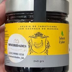 Geleia de Jabuticaba com Cachaça de Banana Sabará Sabor