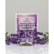Sabonete glicerinado artesanal de lavanda 100g