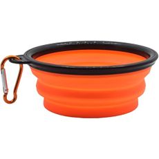 COMEDOURO RETRATIL MEU OSSO SILICONE TERMOPLASTICO LARANJA 13X6CM