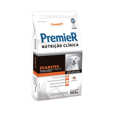 PREMIER CAES AD PORTE MEDIO E GRANDE NUTRICAO CLINICA DIABETES 10,1 KG
