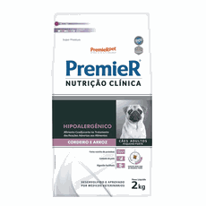 PREMIER CAES AD PORTE PEQUENO NUTRICAO CLINICA HIPOALERNICO CORDEIRO 2KG