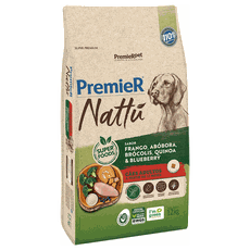 PREMIER NATTU CAES ADULTOS ABÓBORA 12KG