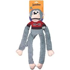 BRINQUEDO JAMBO PELUCIA MACACO ADOTE CINZA