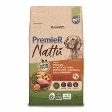 PREMIER NATTU CAES ADULTO MANDIOQUINHA 12KG