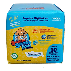 TAPETE HIGIENICO SUPER SECAO BABY SLIM C/ 30 UNID