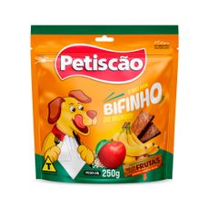 SNACK PETISCAO BIFINHO DE FRUTAS TABLETE CAES 250G