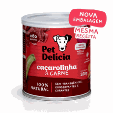 PET DELICIA CACAROLINHA DE CARNE 320 G