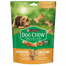 BISCOITO DOG CHOW CAES MINI E PQ FRANGO 500G
