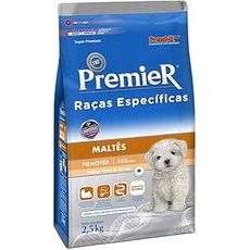 PREMIER CAES FILHOTES RAÇAS ESPECIFICAS MALTES 2,5 KG