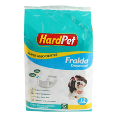 FRALDA HIGIENICA HARD PET FEMEA G 12UNID