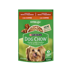 SACHE DOG CHOW ADULTO MINI PEQ CARNE 100G