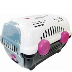 CAIXA DE TRANSP. LUXO FURACAOPET N3 - BRANCA C/ ROSA