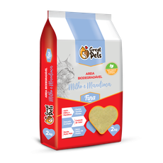 AREIA BIO DEGRADÁVEL FINA  2KG GREAT PETS
