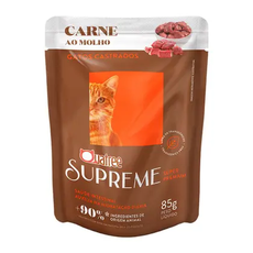 QUATREE SUPREME SACHE GATOS CASTRADOS CARNE 85G