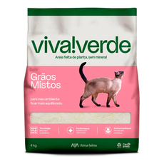 AREIA HIGIENICA VIVA VERDE G.MIST 4KG - UN