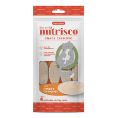 NUTRISCO SNACK CREMOSO FRANGO E CARANGUEJO 14G PACOTE C/4 UNDS)