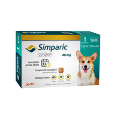 SIMPARIC TAB 40MG - 10,1 - 20 KG - (1 COMPRIMIDO FRACIONADO DA CX ORIGINAL COM 3)