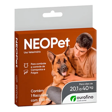 NEOPET CAO 2,68ML 20,1 A 40KG - 1 PIPETA DA CX ORIGINAL COM 3