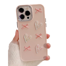 Capa Coração e Laço Pink