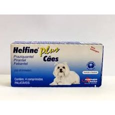 Vermifugo Helfine cães 4 unidades