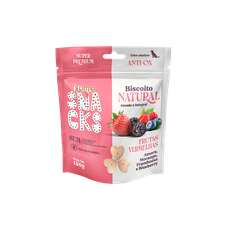 Petisco Quatree Snacks Biscoito Natural Frutas Vermelhas para Cães 150g